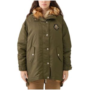 Ermanno Scervino, Dames, Mantels, Groen, Maat: XS Acryl,