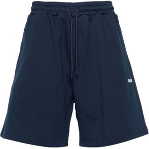 Msgm, Heren, Korte broeken, Blauw, Maat: S Denim,