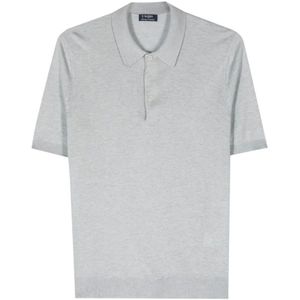 Barba, Heren, Tops, Grijs, Maat: M Zijde,