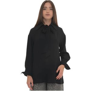 Pennyblack, Dames, Blouses & Shirts, Zwart, Maat: L Zijde,