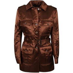 Tom Ford, Dames, Jassen, Bruin, Maat: XS Katoen,