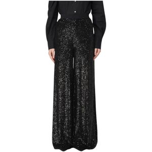 Karl Lagerfeld, Dames, Broeken, Zwart, Maat: M