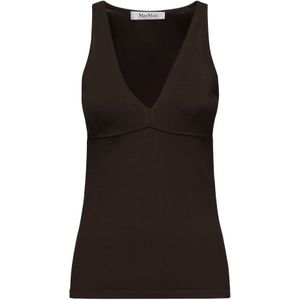 Max Mara, Dames, Tops, Bruin, Maat: S