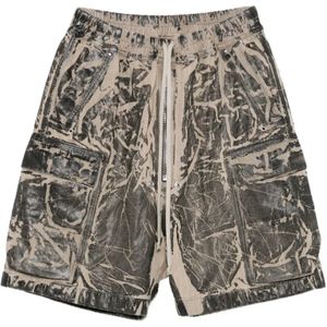 Rick Owens, Heren, Korte broeken, Grijs, Maat: L Katoen,