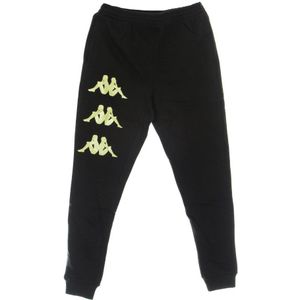 Kappa, Heren, Broeken, Zwart, Maat: L Katoen,