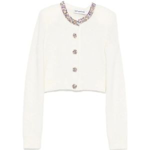 Self Portrait, Dames, Truien, Beige, Maat: L