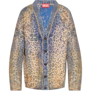 Diesel, Heren, Truien, Blauw, Maat: S Wol,