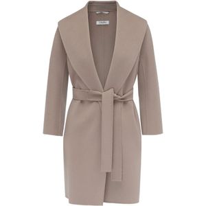Max Mara, Dames, Mantels, Beige, Maat: M Wol,