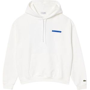 Lacoste, Heren, Sweatshirts & Hoodies, Wit, Maat: S Katoen,