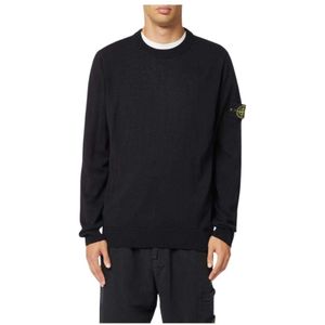 Stone Island, Heren, Truien, Zwart, Maat: 2XL