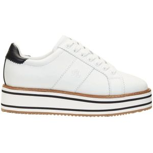 Ralph Lauren, Dames, Schoenen, Wit, Maat: 36 1/2 EU Leer,