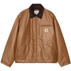 Carhartt Wip, Heren, Jassen, Bruin, Maat: L Katoen,