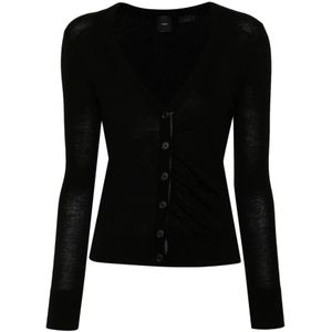 Pinko, Dames, Truien, Zwart, Maat: XL Wol,