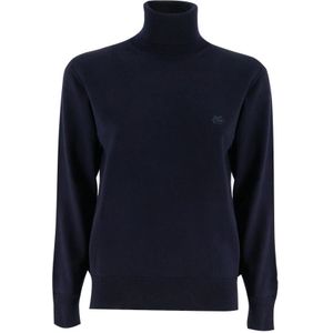 Etro, Dames, Truien, Blauw, Maat: M Wol,