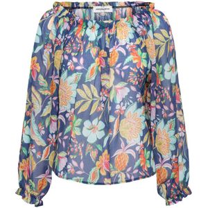 &Co Woman, Dames, Blouses & Shirts, Veelkleurig, Maat: 2XL Katoen,