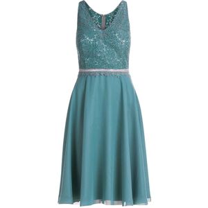 vera mont, Dames, Jurken, Blauw, Maat: 3XS Chiffon,