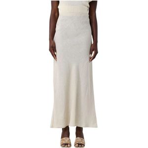 Twinset - Maxi Rok - Effen - Linnen