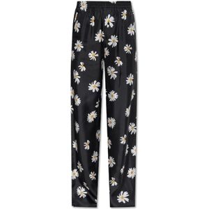 Moschino, Dames, Broeken, Zwart, Maat: XS Zijde,