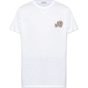 Moncler, Heren, Tops, Wit, Maat: XL Katoen,