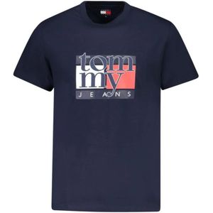 Tommy Hilfiger, Heren, Tops, Blauw, Maat: L Katoen,