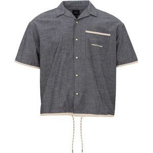 Armani Exchange - Overhemd - Blauw - Katoen