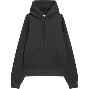 Ami Paris, Heren, Sweatshirts & Hoodies, Grijs, Maat: S