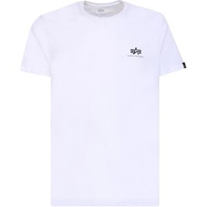 Alpha Industries, Heren, Tops, Wit, Maat: S Katoen,