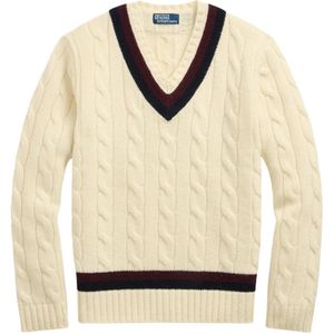 Polo Ralph Lauren, Heren, Truien, Beige, Maat: 2XL Wol,