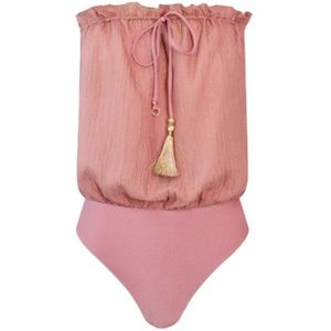 Hanne Bloch, Dames, Badkleding, Roze, Maat: XS Zijde,
