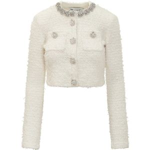 Self Portrait, Dames, Jassen, Beige, Maat: M Katoen,