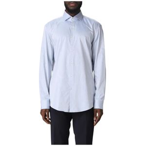 Hugo, Heren, Overhemden, Blauw, Maat: XS Katoen,