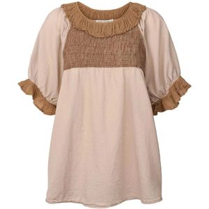 Rabens Saloner, Dames, Jurken, Beige, Maat: XS Katoen,