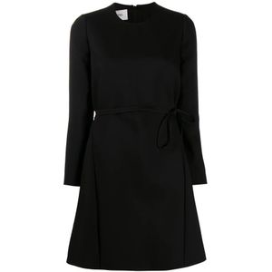Valentino, Dames, Jurken, Zwart, Maat: 2XS Wol,
