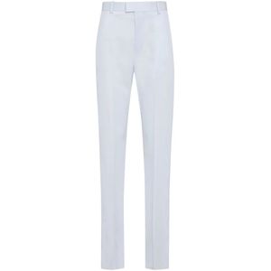 Bottega Veneta, Dames, Broeken, Blauw, Maat: 3XS