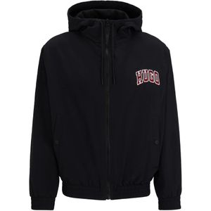 Hugo, Heren, Sweatshirts & Hoodies, Zwart, Maat: 2XL Poliester,