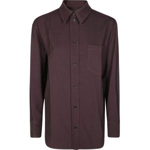 Victoria Beckham, Dames, Blouses & Shirts, Bruin, Maat: 2XS