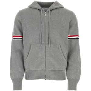 Thom Browne, Heren, Sweatshirts & Hoodies, Grijs, Maat: L Katoen,