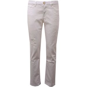 Pinko, Dames, Jeans, Wit, Maat: W28 Katoen,