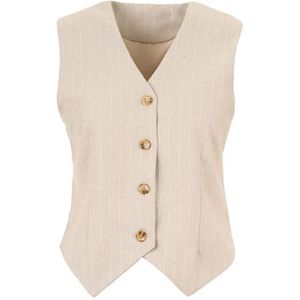 H2O, Dames, Jassen, Beige, Maat: XS Leer,