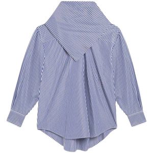 Ami Paris, Dames, Blouses & Shirts, Blauw, Maat: S Katoen,