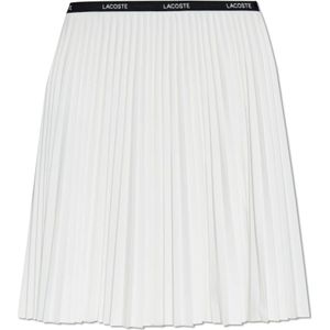 Lacoste, Dames, Rokken, Wit, Maat: S Poliester,