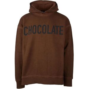 Dsquared2, Heren, Sweatshirts & Hoodies, Bruin, Maat: XL Katoen,
