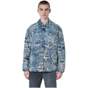 Diesel - D-Ivar-FSG1 - Jas - Blauw - 100% Katoen