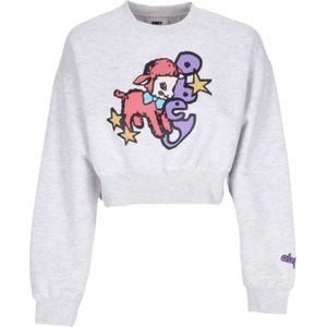 Obey, Dames, Sweatshirts & Hoodies, Grijs, Maat: M Fleece,