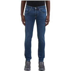 Dondup, Heren, Jeans, Blauw, Maat: W30 Katoen,