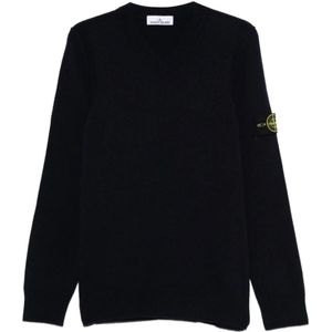 Stone Island, Heren, Truien, Blauw, Maat: M