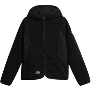 Napapijri, Dames, Sport, Zwart, Maat: L Fleece,