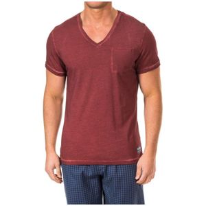 Tommy Hilfiger, Heren, Tops, Rood, Maat: S Katoen,