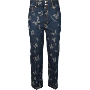 Love Moschino, Dames, Jeans, Blauw, Maat: W26 Katoen,