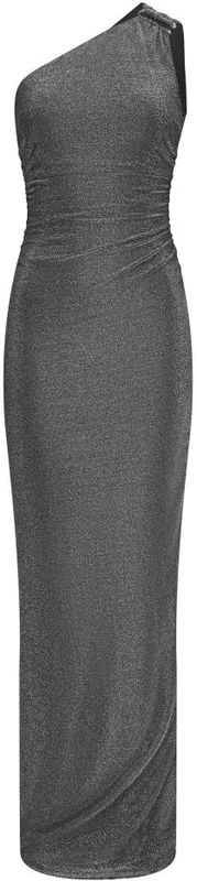 Nicowa - Diowia - Asymmetrische Maxi Jurk - Grijs